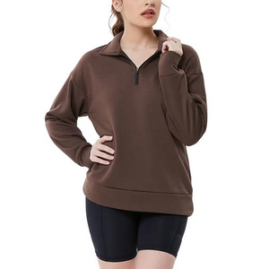 Sudadera para mujer con estampado de logotipo personalizado Jersey cómodo diseñado con opciones de bordado para un uso diario informal elegante - Product Image 5