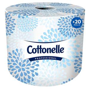 Cottonelle Professional Standard 2 plis blanc doux fort absorbant écologique papier toilette en vrac rouleau compact facile à ranger 20 - Product Image 2