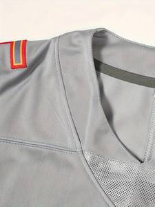 Maillot de football américain classique sur mesure pour hommes, vêtements de sport pour jeunes surdimensionnés en sergé cousus, ensembles grande taille, vente en gros - Product Image 5