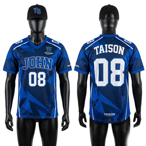 เสื้อเบสบอลผ้าโพลีเอสเตอร์ตาข่ายระบายอากาศ พรีเมียม 150 GSM สีเทา-ดำ ดีไซน์ลายปักโลโก้แบบกำหนดเอง - Product Image 3