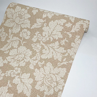 ! !! SOLDES ! !! Papiers peints PVC ignifuges et anti-fumée personnalisés Golden Flower pour hôtels, divertissements et usage domestique – Design graphique Ming