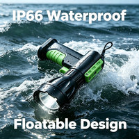 Projecteur de recherche pour bateaux, phosphorescent, 2000 lumens, rechargeable, alimenté par batterie, portable, IP66, pour la navigation maritime, la spéléologie, les opérations de sauvetage et les expéditions