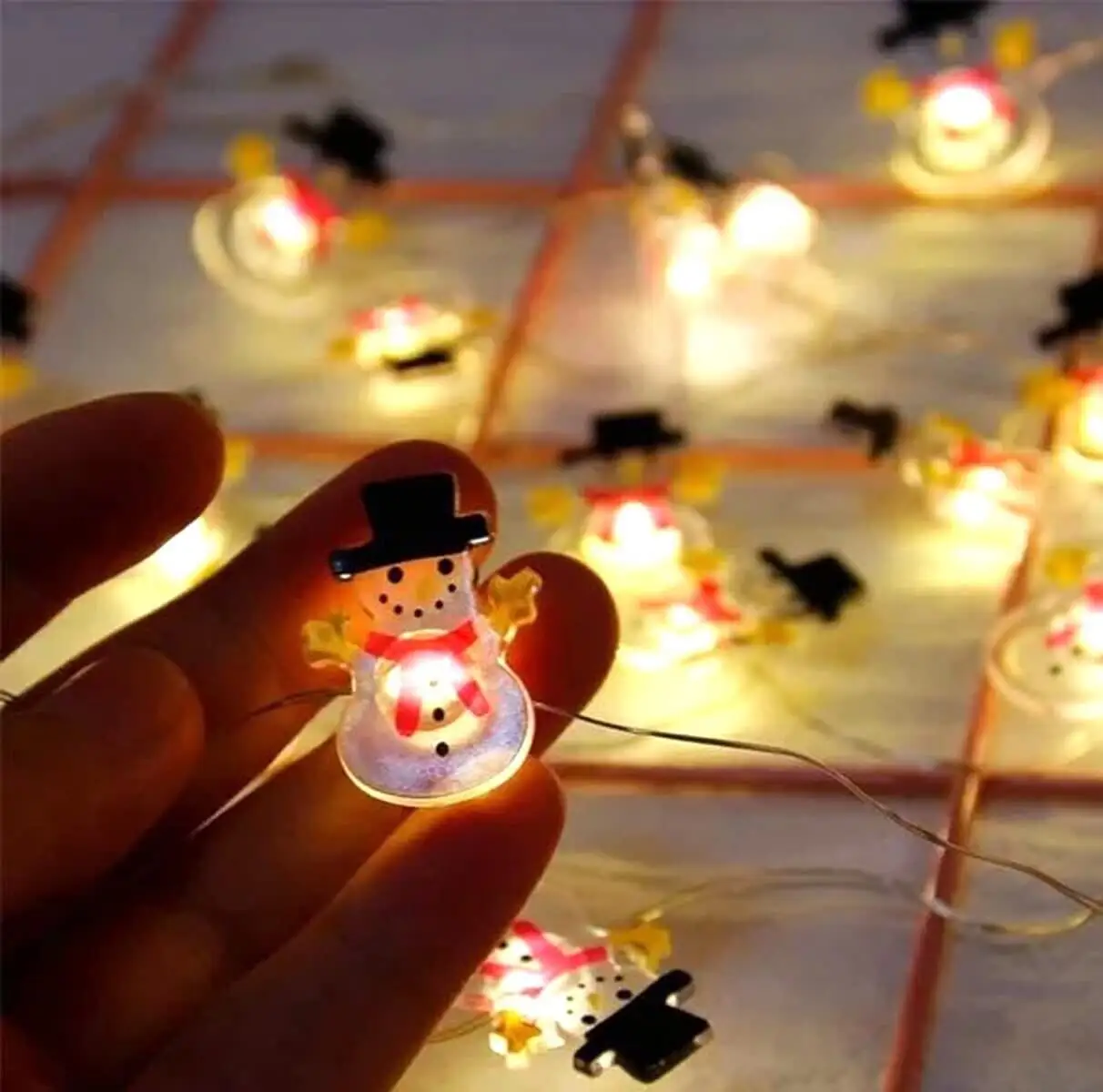 Snowman Light Christmas Tree Lights Christmas Tree Decoration Items X-Mas