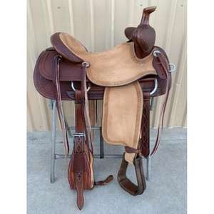 Silla de Montar Inglesa de Cuero Genuino de la Mejor Calidad con Armazón de Madera, Diseño Personalizado y Grabado para Montar a Caballo - Product Image 3