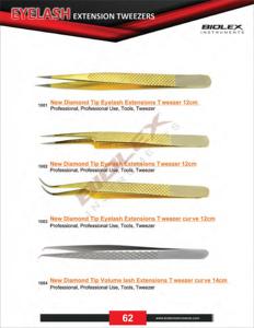 Pinzas para pestañas postizas, aplicadores de diferentes colores para maquillaje, herramientas y pestañas postizas - Product Image 2