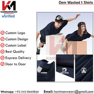 Camisetas de algodón para hombre, Camisetas básicas holgadas Unisex de manga corta con cuello redondo de gran tamaño, camiseta atlética sólida, ropa informal para entrenamiento - Product Image 5