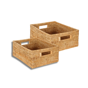 CESTA DE RATÁN hecha a mano vietnamita, cestas de mimbre de fibra Natural de alta calidad para una personalización elegante de la decoración del hogar - Product Image 1