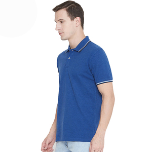 Polos de hombre personalizables de gran venta con tejido de punto Qui Dry Fac-Made ODM Supply Golf Patrón de impresión de longitud corta - Product Image 3
