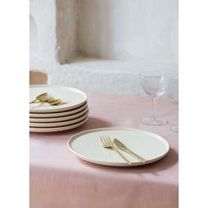 Assiettes de Service Crème Midi Set de 6 26 Cm-Plats & Assiettes - Product Image 3