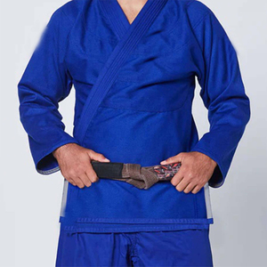 Uniforme de Jiu Jitsu Azul Elástico, Kimono de Artes Marciales de Algodón Grueso, Traje de Entrenamiento con Costuras Reforzadas para Adultos Unisex - Product Image 6