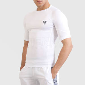 T-shirts de sport pour hommes de haute qualité, à manches courtes, col rond, séchage rapide - Product Image 1