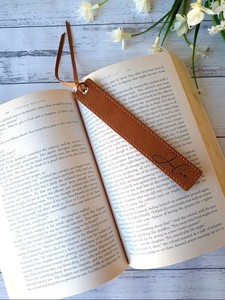 Mineti trống laserable giả da cá nhân Bookmark Laser khắc kỳ nghỉ đọc sách Quà Tặng tùy chỉnh cuốn sách người yêu Quà Tặng da - Product Image 4