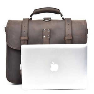 Premium Quality Custom Size Genuine <b>Leather</b> <b>Laptop</b> Messenger <b>Bag</b> for Daily Life Use College & Office Unisex - Product Image 2