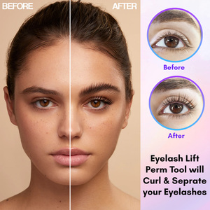 Vente chaude outils de levage de cils résistants à la rouille ascenseur de cils Perming cils poignée antidérapante double face pointe pointue à 45 degrés avec coupe - Product Image 6