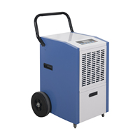 Nouveau déshumidificateur portable 50L/D avec roues pour la protection des stocks en entrepôt de petite taille et la gestion de l'humidité dans les entrepôts commerciaux