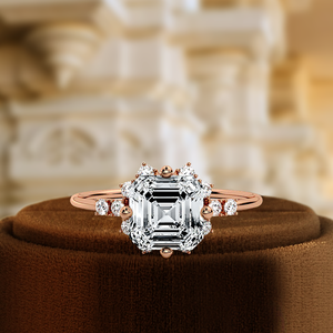 Anillo de Compromiso con Diamante Cultivado en Laboratorio, Corte Asscher, 1 Quilate, Anillo de Oro Blanco de 14K, Certificado IGI, Anillo de Boda con Diamante Único para Regalo - Product Image 2