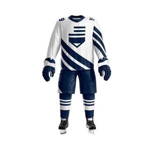 Ensemble de maillots de hockey sur glace à sublimation nouveau style personnalisé vêtements d'entraînement avec nom New York Option OEM pour les équipes de clubs - Product Image 6