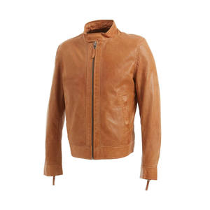 Fait sur mesure moto course haute qualité en peau d'agneau veste en cuir hommes, en gros Premium Biker 100% veste en cuir de mouton hommes - Product Image 6
