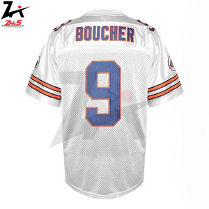 เสื้อเจอร์ซีย์ทีมฟุตบอลอเมริกันคอวีตาข่ายออกแบบได้ตามต้องการสำหรับแฟนๆระบายอากาศได้ดีมีสไตล์ - Product Image 2