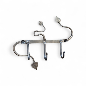 Handmade twig <b>wall</b> hanging coated hooks for entryways kitchen organizer outdoor utility for decor bathroom organizer - Product Image 4