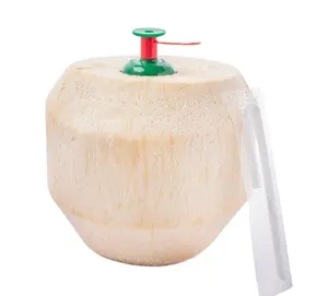 Top selling fresh coconut water with press buton convenient to use manufacture in Vietnam