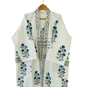 Albornoz de Algodón Estampado a Mano al por Mayor - Product Image 3