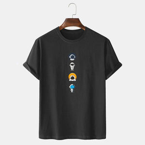 Nueva moda hombres camiseta poliéster hecho superventas hombres camisetas fabricante mejor precio camisa sólida - Product Image 3