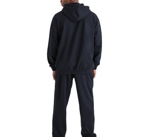 ชุดวอร์มออกแบบโลโก้และลายพิมพ์เอง ชุดวอร์มโอเวอร์ไซส์สำหรับผู้ชาย ผ้าฝ้ายผสมโพลีเอสเตอร์ ระบายอากาศได้ดี สไตล์ลำลองสตรีทแวร์ - Product Image 5