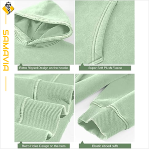 RTS สเวตเตอร์แบบสวมหัวมีฮู้ดซักกรดผ้าขนแกะของผู้ชายกำหนดเองป้องกันการเกิดคราบระบายอากาศได้อย่างรวดเร็วสไตล์แห้งเร็ว - Product Image 4