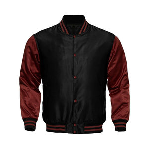 Vestes d'université de baseball en satin pour hommes brodées sur mesure de haute qualité pour l'hiver - Product Image 4
