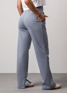 Top qualité gris femmes jambe droite Joggers éponge polaire doux au toucher tissu 100% coton femmes pantalons de survêtement femmes pantalons et pantalons - Product Image 2