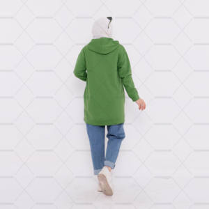 Pakistán hizo nuevo estilo de algodón islámico holgado sudaderas con capucha para mujeres musulmanas OEM precio razonable señoras sudaderas con capucha - Product Image 2