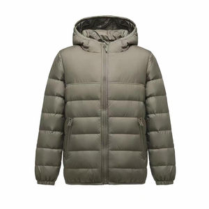 Chaqueta Acolchada para Hombre, Otoño-Invierno 2026, Personalizada, Tejido Mate, con Capucha, Cálida, Holgada, Resistente al Viento, Venta al Por Mayor, OEM - Product Image 2