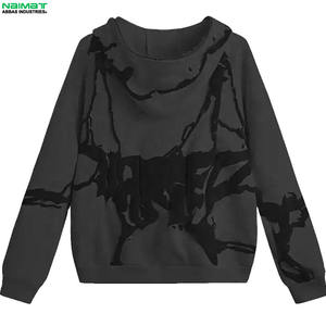 Sweat à capuche avec fermeture éclair pour hommes, sweat à capuche en polaire à manches longues, sweat à capuche respirant et vierge avec fermeture éclair - Product Image 2