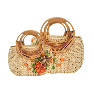 Premium WATER HYACINTH HANDBAG Natural, Boho, and Eco-Friendly <b>Accessories</b> Summer Ladies <b>Bag</b> for Women Women's Handbags Purses - Product Image 1