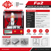 Mesin Penggilingan CNC Mini Vertikal Desktop SIEG Fa2, Mesin Penggilingan Tertutup Kompak untuk Laboratorium Pendidikan, Pelatihan, Fablab, Prototipe, dan Bengkel