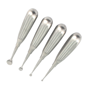 Juego de curetas de hueso de acero inoxidable 4 piezas cirujanos diseñados específicamente para usos biológicos cureta médica - Product Image 4
