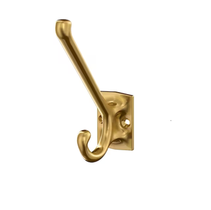 Crochets en laiton pour décoration murale, couleur or, style classique, pour la cuisine et la salle de bain, faits à la main - Product Image 1