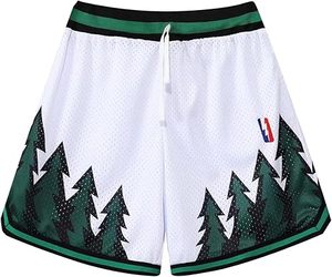 Shorts de basket-ball personnalisés avec broderie et poches, shorts d'équipe de basket-ball en mesh - Product Image 3