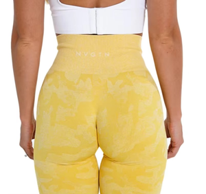 Leggings imprimés de fitness personnalisés en gros pour femmes Leggings teintés pour femmes Yoga Spandex Polyester Gym Wear - Product Image 6