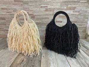 Bolso de Mano Ecológico de Rafia con Perlas y Diseño Resistente para Viajes - Product Image 4