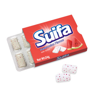 Venta al por mayor Goma de mascar sin aspartamo Ingredientes naturales herbales funcionales de energía Goma de mascar agridulce afrutada - Product Image 3