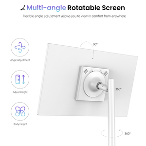Téléviseur intelligent <span class=keywords><strong>Android</strong></span> 13 de 32 pouces avec écran tactile FHD, WiFi <span class=keywords><strong>Tuya</strong></span>, moniteur de qualité de l'air, moniteur de sommeil, surveillance du réservoir d'eau, caméra Bluetooth, batterie - Product Image 2