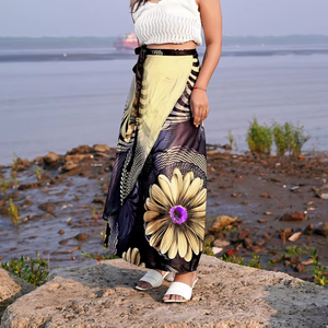 JSN 2025 เข็มขัดคาดเอวแฟชั่นใหม่สำหรับชุดว่ายน้ำวันพีซผู้หญิงพร้อมผ้าซารอง - Product Image 1