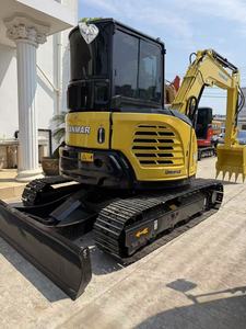 Mini-excavatrice Yanmar VIO55-6 d'occasion 2022 de 5,5 tonnes avec flèche pivotante et lame de remblai pour moteur et boîte de vitesses - Product Image 4