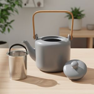 Théière en céramique 3460100S à succès, design compact pour les pauses thé au bureau et sur le lieu de travail - Product Image 6