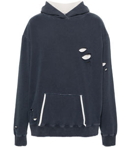 Nueva llegada 100% algodón hombres invierno térmico de gran tamaño pulóver sudaderas con capucha bordado Streetwear con capucha pantalla impresa sudaderas con capucha - Product Image 1