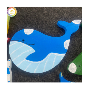 Ensemble de poissons en bois décoratifs pour la décoration murale, art rustique en bois pour la décoration de maisons de vacances et de jardins - Product Image 1