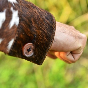 High Street hommes vache cheveux cuir veste 2025 Original poids lourd respirant hiver vêtements d'extérieur luxe peau de vache cheveux vestes - Product Image 6