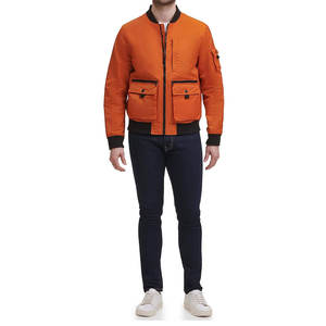 Chaqueta de bombardero de satén de moda informal para hombre, chaqueta de invierno duradera de alta calidad, precio al por mayor, chaquetas para hombre - Product Image 1